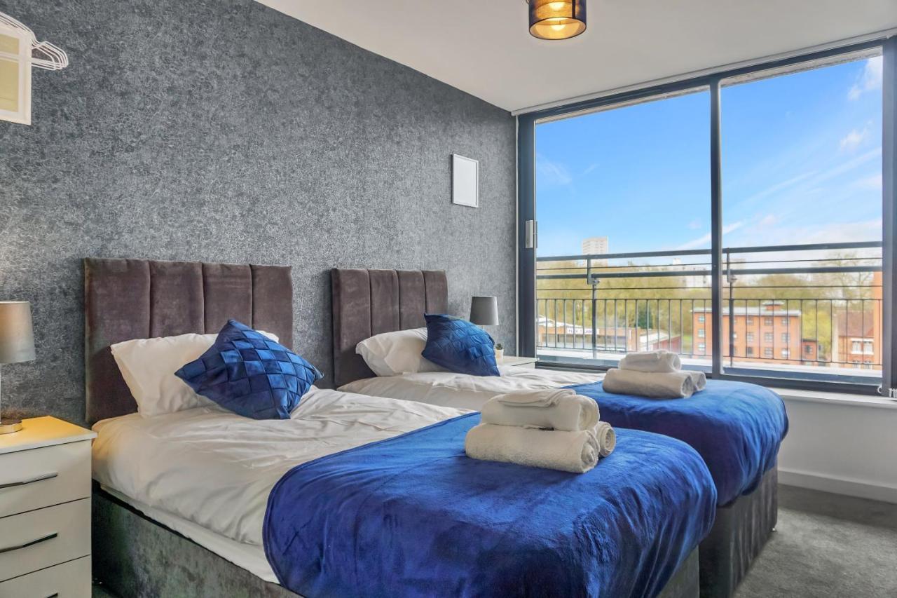 Penthouse - Amazing City Skyline Views - Free Parking - Balcony - Utilita Arena - New St Station - Bullring Shopping Birmingam Exterior foto