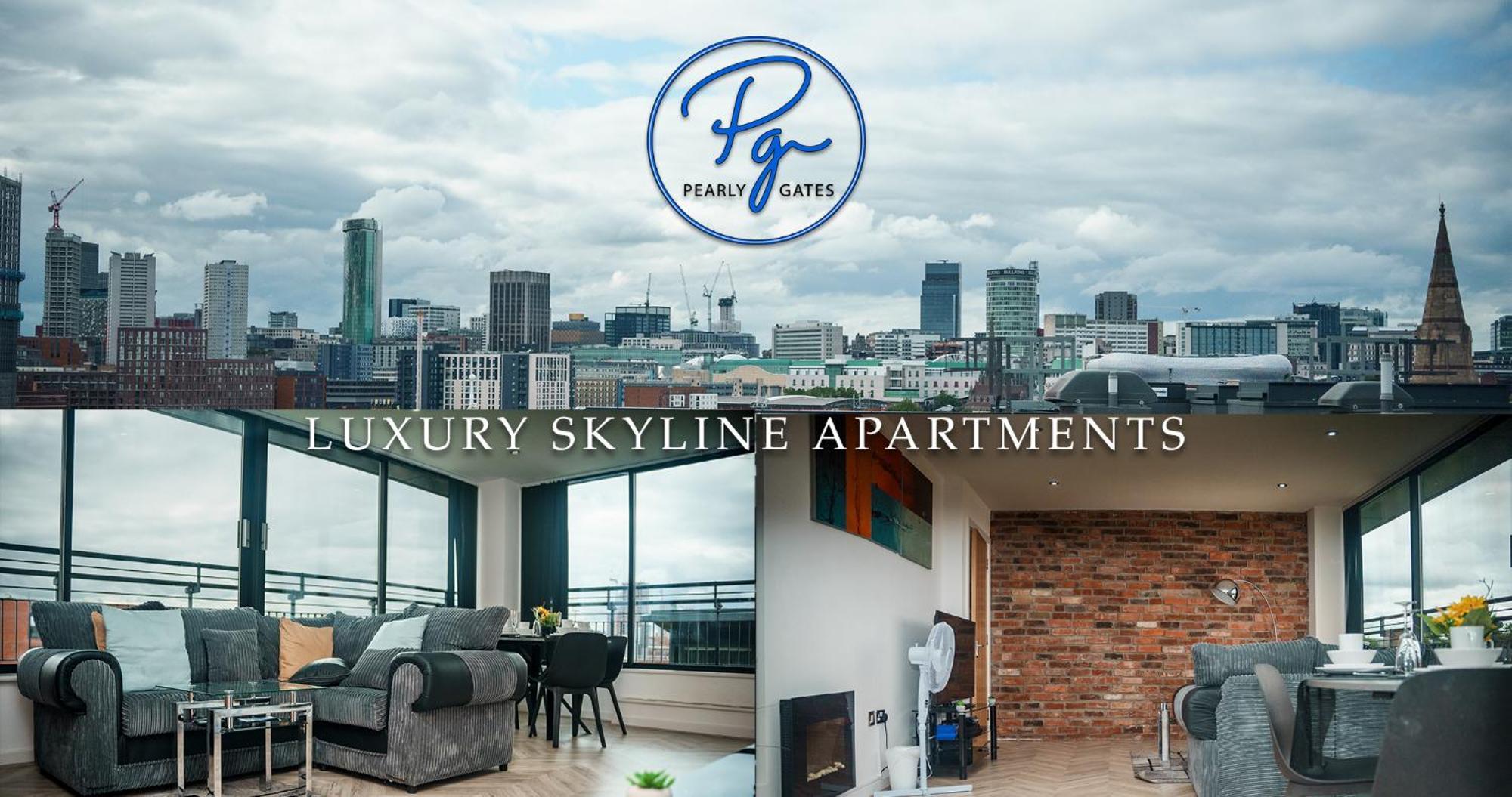 Penthouse - Amazing City Skyline Views - Free Parking - Balcony - Utilita Arena - New St Station - Bullring Shopping Birmingam Exterior foto